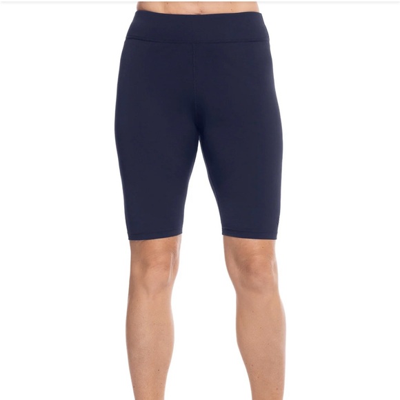 Coolibar Women’s Deep Water Swim Short Navy - Picture 1 of 4